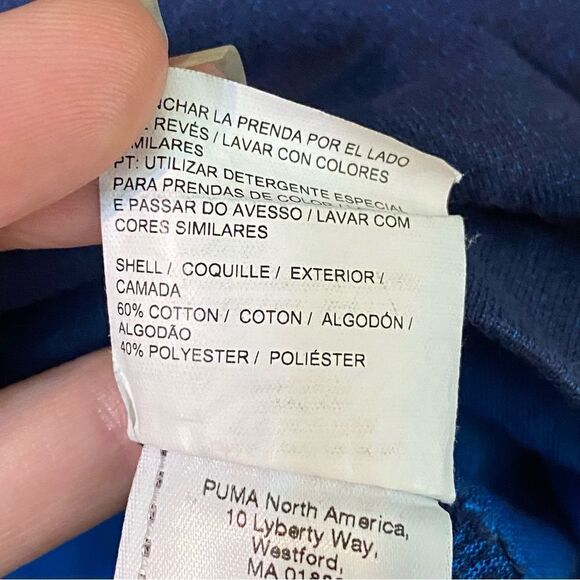 Mens Puma Blue Logo Graphic Blue T-Shirt Size XXL - Picture 6 of 6